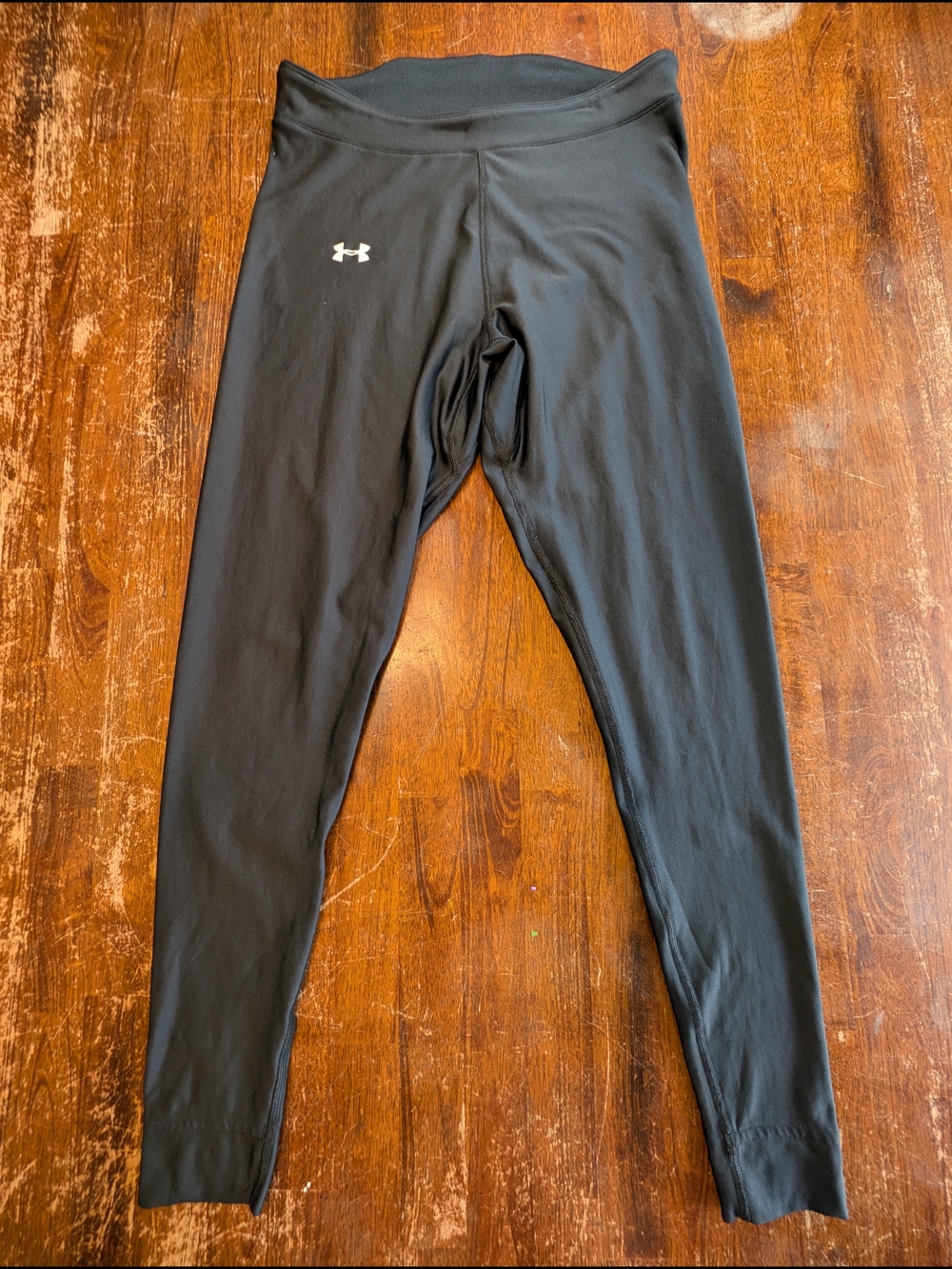 Under Armour ColdGear Compression Leggings Black Womens L Activewear Layering
